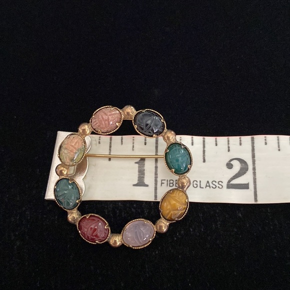 1960’s Bal-Ron 12K GF Scarab Pin Brooch - Picture 7 of 7